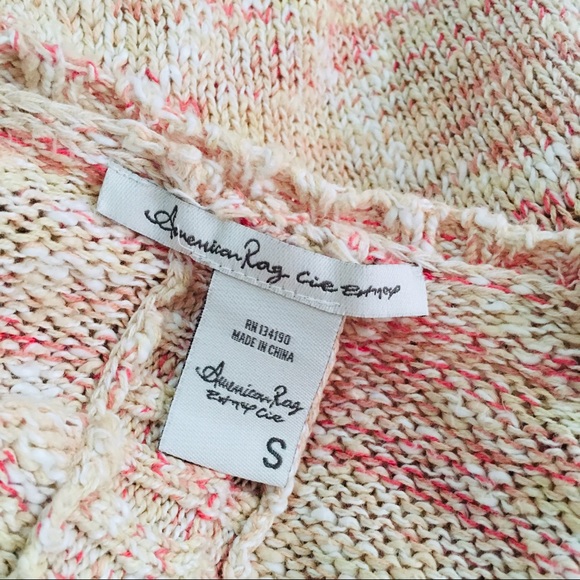 American Rag Pink-Multi Button-Back Sweater - Picture 7 of 8